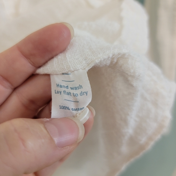 Marine Layer 100% Cotton White Button Down Top Womens Size LG Coastal Cruise - Picture 9 of 11